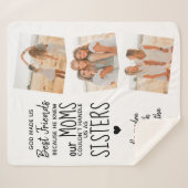 神は私たちを友最高の達友情引用文写真 シェルパブランケット (正面(横))