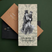 神は私たちを祝福する誰もがディケンクリスマスブックマーク シーズンカード