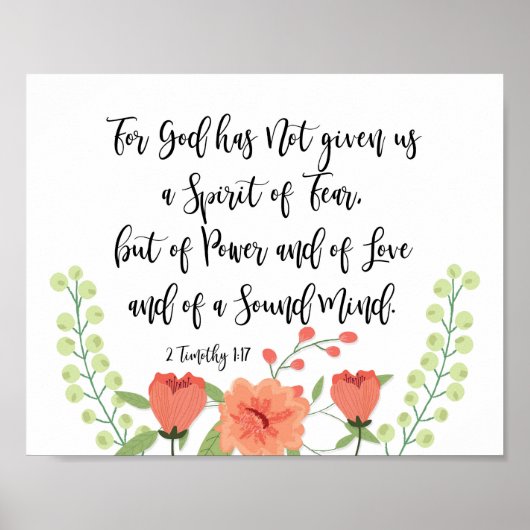 神は私たち与えに恐怖のプリントを持たぬ ポスター (正面)