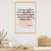 神は私たち与えに恐怖のポスターを持っていない ポスター (キッチン)
