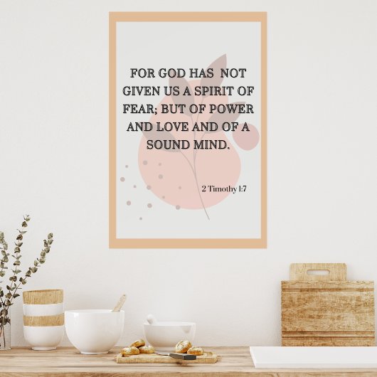 神は私たち与えに恐怖のポスターを持っていない ポスター (キッチン)