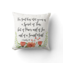 神は私たち与えに恐怖の枕を持っていないので