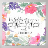 神は私たち与えに恐怖の精神がないのだ ポスター (正面)