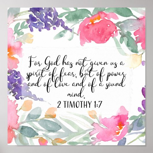 神は私たち与えに恐怖の精神がないのだ ポスター (正面)