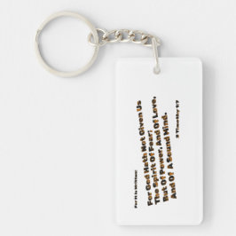 神は私たち与えに恐怖の精神を持たない キーホルダー