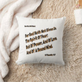 神は私たち与えに恐怖の精神を持たない クッション (ブランケット)