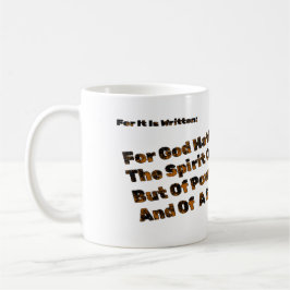 神は私たち与えに恐怖の精神を持たない コーヒーマグカップ