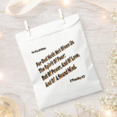 神は私たち与えに恐怖の精神を持たない フェイバーバッグ (クリップ留めされた状態)