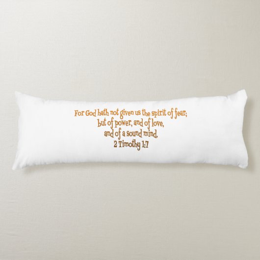 神は私たち与えに恐怖の精神を持たない ボディピロー (正面)