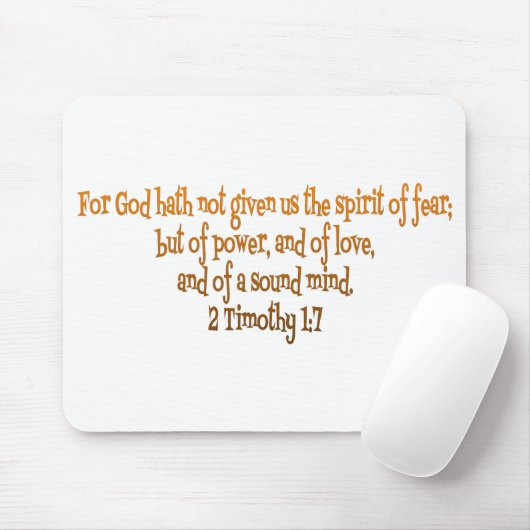 神は私たち与えに恐怖の精神を持たない マウスパッド (マウス)