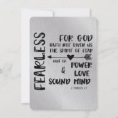 神は私たち与えの恐怖の精神を持っていない聖なる書物、 経典 (正面)