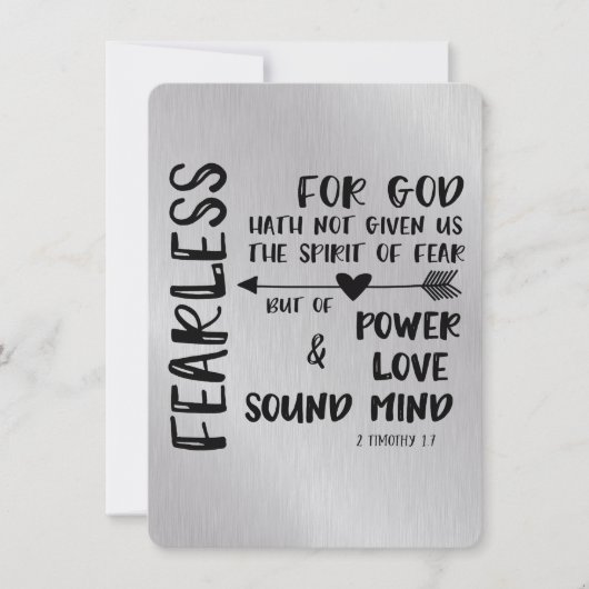 神は私たち与えの恐怖の精神を持っていない聖なる書物、 経典 (正面)