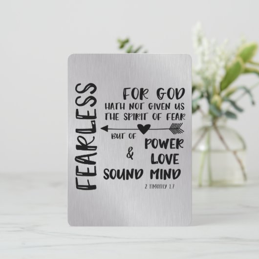 神は私たち与えの恐怖の精神を持っていない聖なる書物、 経典 (スタンド正面)