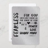 神は私たち与えの恐怖の精神を持っていない聖なる書物、 経典 (正面/裏面)