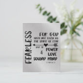 神は私たち与えの恐怖の精神を持っていない聖なる書物、 経典 ポストカード (スタンド正面)