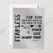 神は私たち与えの恐怖の精神を持っていない聖なる書物、 経典 ポストカード (正面/裏面)