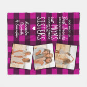 神は私たち友最高の達をピンクバッファロープライド写真にした フリースブランケット (正面(横))