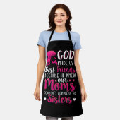 神は私たち最高のを友人にした エプロン (着用した状態)