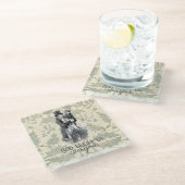 神は私たち皆を祝福するディケンクリスマスカロル ガラスコースター (アングル)