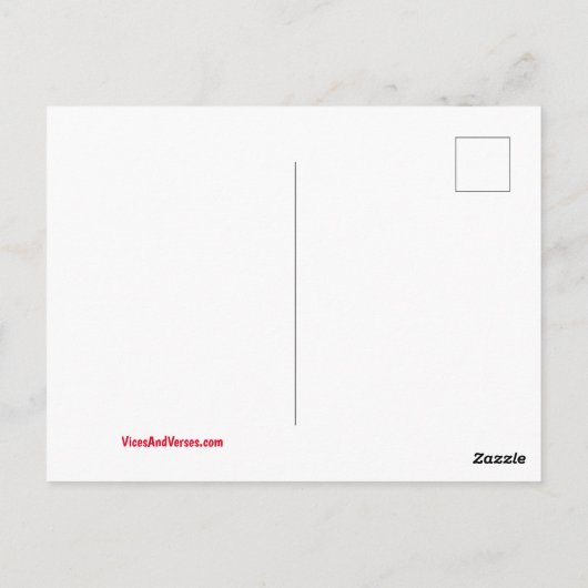 神は私た与えちが手に負えないほど ポストカード (裏面)