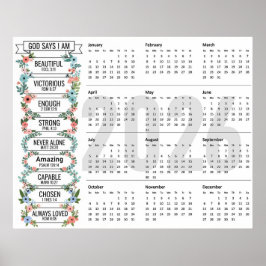 神は私である、2026年年間カレンダー ポスター