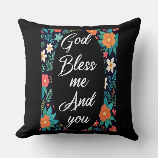 神は私とお前を祝福する クッション (正面)