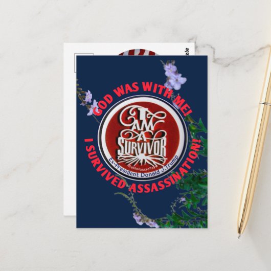 「神は私と共にいた」私は生き残ったポストカード ポストカード (正面/裏面インサイチュ)