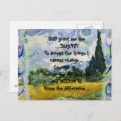 神は私にカラフルの風景の静穏を与える ポストカード (正面/裏面)