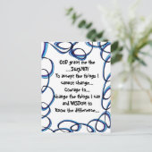 神は私にカラフルポストカードのセレニティを許可 ポストカード (スタンド正面)