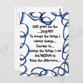 神は私にカラフルポストカードのセレニティを許可 ポストカード (正面/裏面)