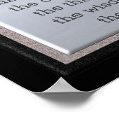 神は私に穏やかさを与える – アートプリント ポスター (角)