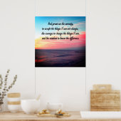 神は私に穏やかな日の出を与える海 ポスター (キッチン)