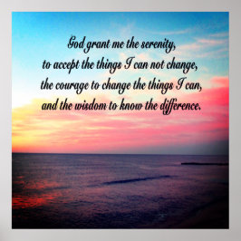 神は私に穏やかな日の出を与える海 ポスター