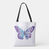 神は私に詩篇を作った139:14女と女の子クリスチャン トートバッグ (裏面)