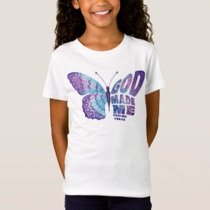 神は私に詩篇を作った139:14女と女の子クリスチャン Tシャツ