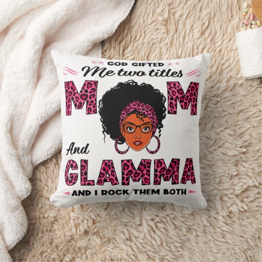 神は私に2つのタイトルを与えた母とグラマ クッション (ブランケット)
