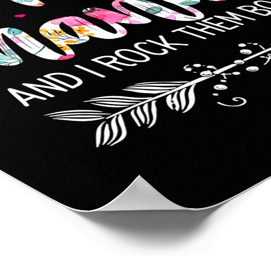 神は私に2つのタイトルを与えた母とナナ花 ポスター (角)