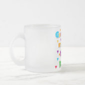 神は私にDadaの最も最高のなTシャツおよびギフトを与えました フロストグラスマグカップ (左)