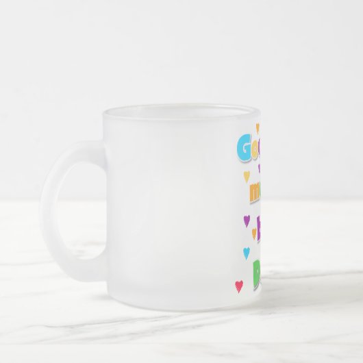 神は私にDadaの最も最高のなTシャツおよびギフトを与えました フロストグラスマグカップ (左)