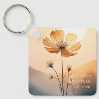 神は私のために良い計画を持っているキーチェーン キーホルダー