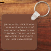 神は私のために良い計画を持っているキーチェーン キーホルダー (裏面)