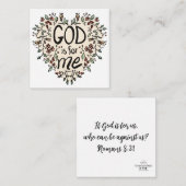 神は私のエンクロージャカードのためにある エンクロージャーカード (正面/裏面)