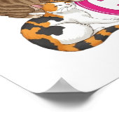 神は私のハートが必要な愛を知った – かわいい猫好き ポスター (角)