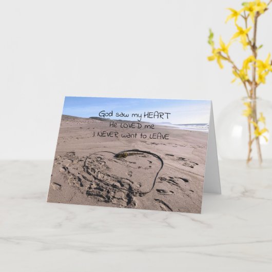 神は私のハートバプテスマのカードを見た カード (黄色い花)