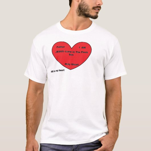 神は私のハート Tシャツ (正面)