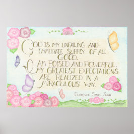 神は私の供給である – フィレンツェScovel Shinnポスター ポスター