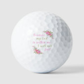 「神は私の内にあるので、私は失敗しない」 ゴルフボール (正面)