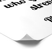 神は私の力であるピリピ4:13聖句 ポスター (角)