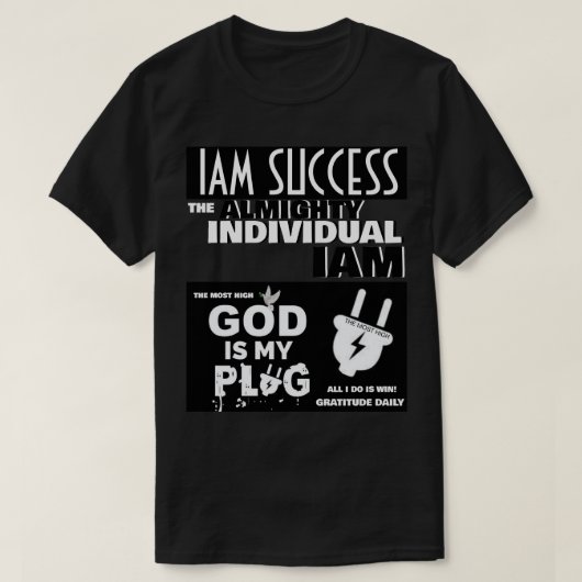 神は私の助け Tシャツ (デザイン正面)