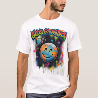 神は私の味方 Tシャツ